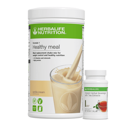 Herbalife 21 Day Breakfast Pack Starter with Formula 1 Shake and Instant Herbal Beverage