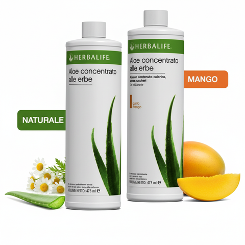 Herbalife Aloe Concentrato alle Erbe 473 ml Naturale e Mango