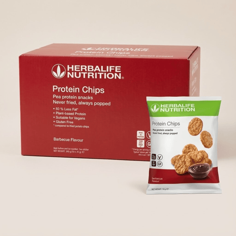 Herbalife Protein Chips BBQ 10 x 30g high protein popped snack