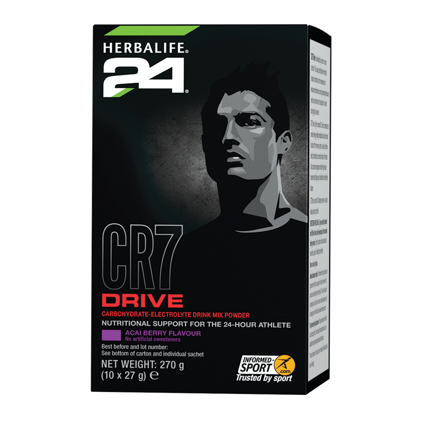 Herbalife CR7 Drive Acai Berry hypotonic sports drink sachets 10 x 27g