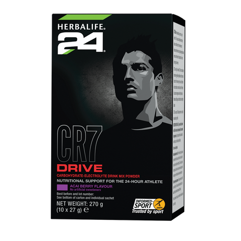 Herbalife CR7 Drive Acai Berry hypotonic sports drink sachets 10 x 27g