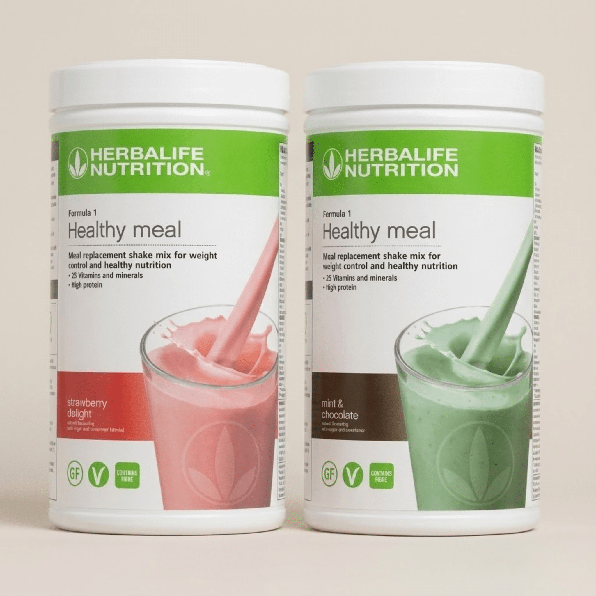 Herbalife Formula 1 Shake 2 Tub Bundle meal replacement available in multiple flavours