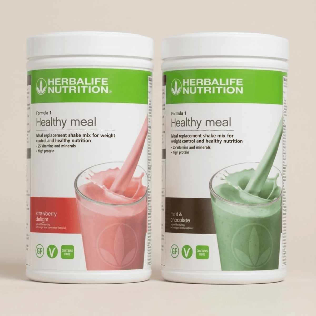 Herbalife Formula 1 Shake 2 Tub Bundle meal replacement available in multiple flavours