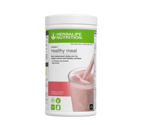Herbalife Formula 1 Shake Raspberry White Chocolate 500g meal replacement