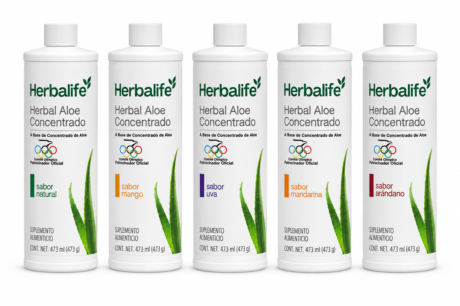 Herbalife Herbal Aloe Concentrado 473 ml – 5 sabores