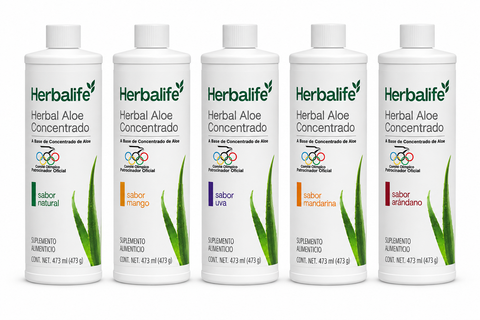 Herbalife Herbal Aloe Concentrado 473 ml – 5 sabores