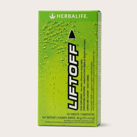 Herbalife LiftOff Energy Tablets Lemon 10 effervescent tablets