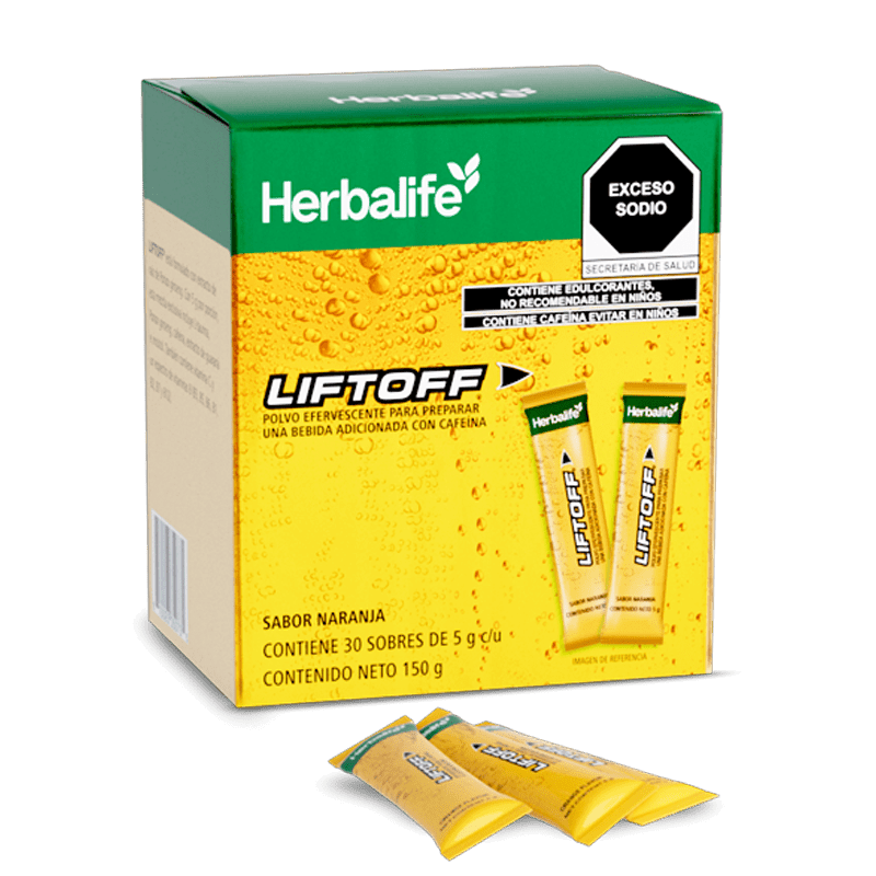Herbalife LiftOff Naranja 150 g SKU 205K