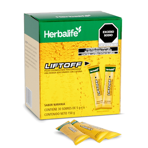 Herbalife LiftOff Naranja 150 g SKU 205K