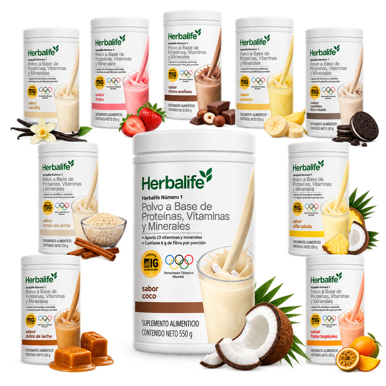 Herbalife Número 1 batido nutricional 550 g México
