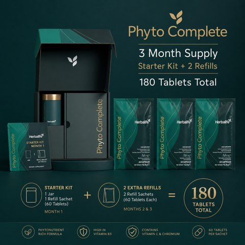 Herbalife Phyto Complete 3 Month Supply with Starter Kit and two additional sachets