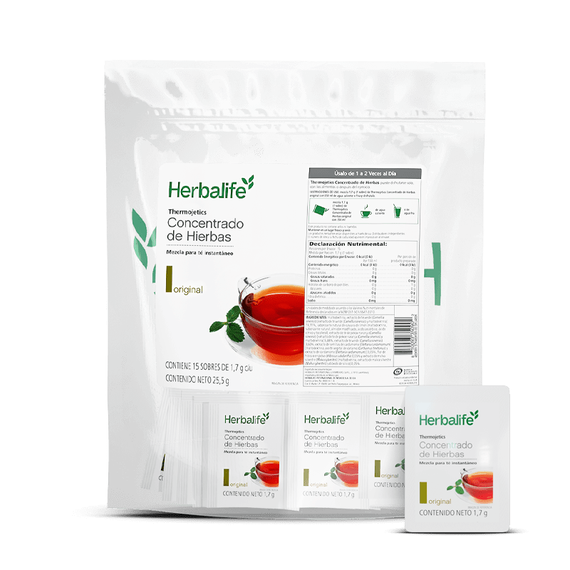 Herbalife Thermojetics Concentrado de Hierbas Original 15 porciones SKU 483K