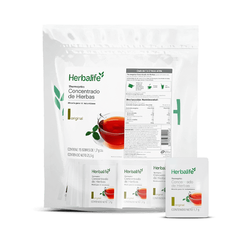 Herbalife Thermojetics Concentrado de Hierbas Original 15 porciones SKU 483K